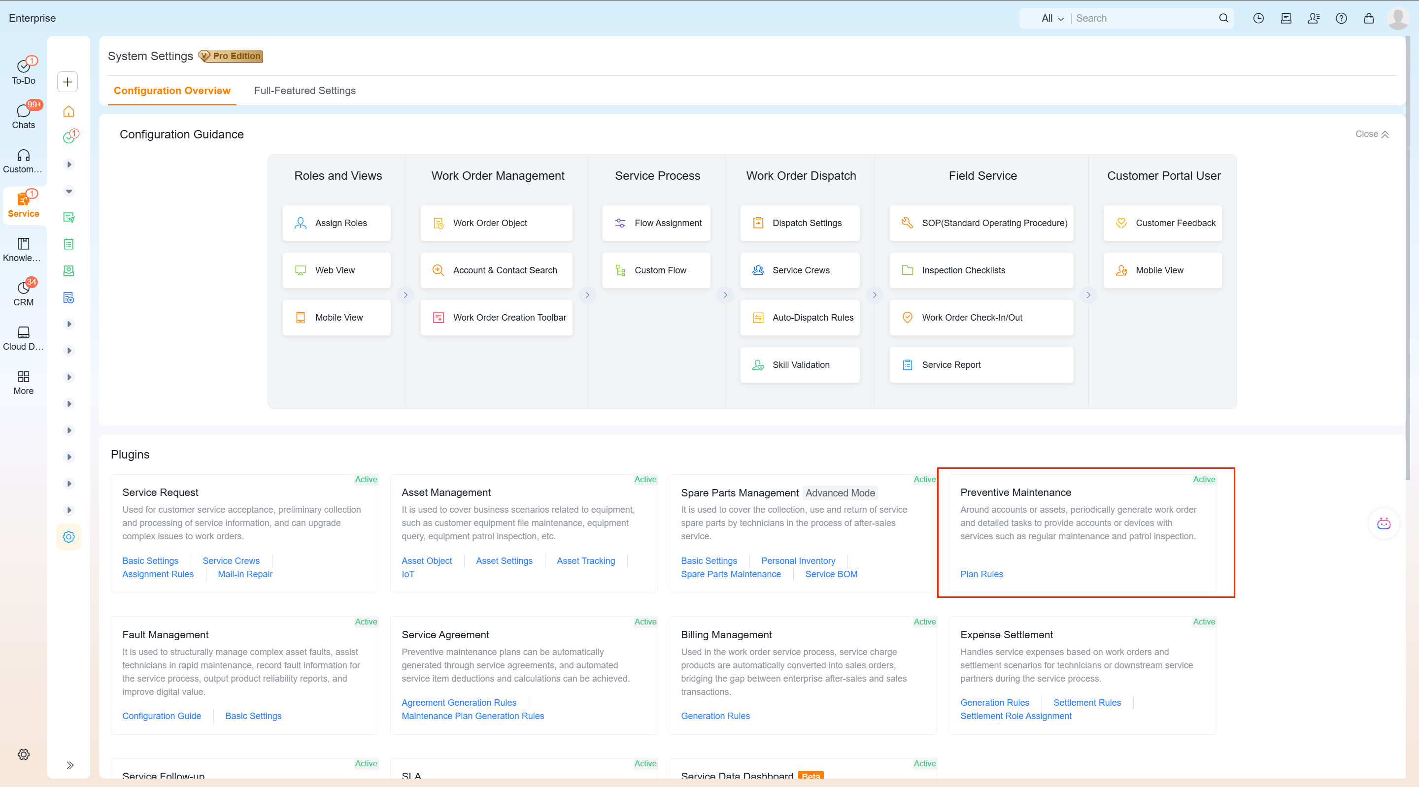 Enter the new plan type from the service plan page