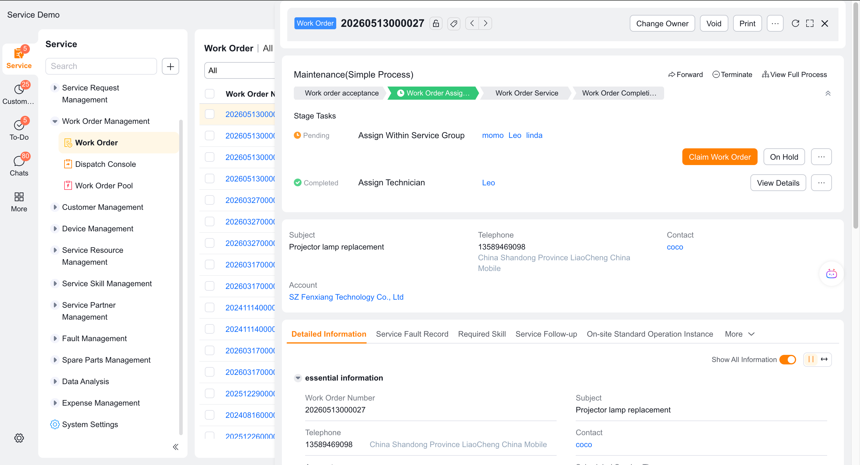 Configure engineers and dispatchers to claim work orders simultaneously