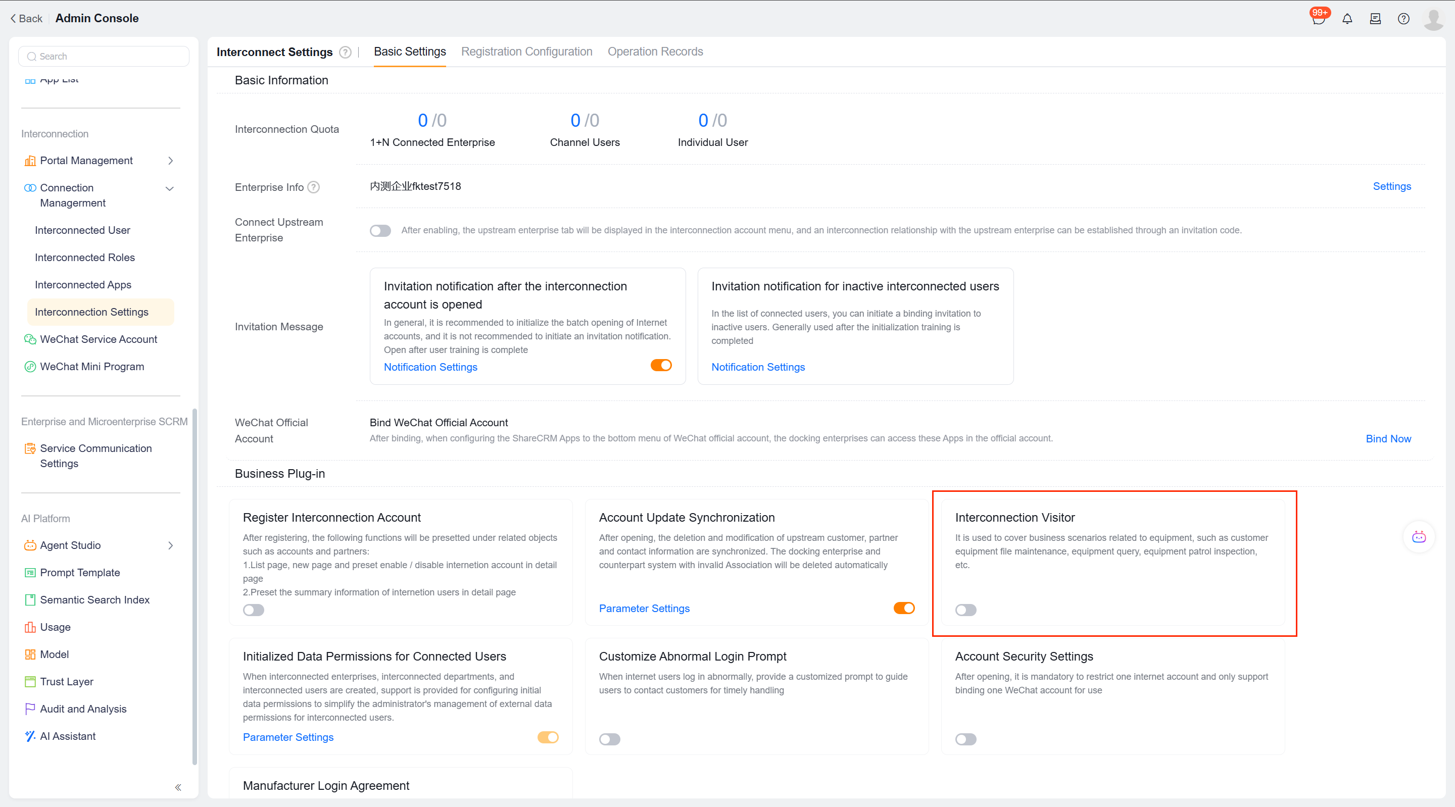 Find the Internet visitor identity in Internet settings